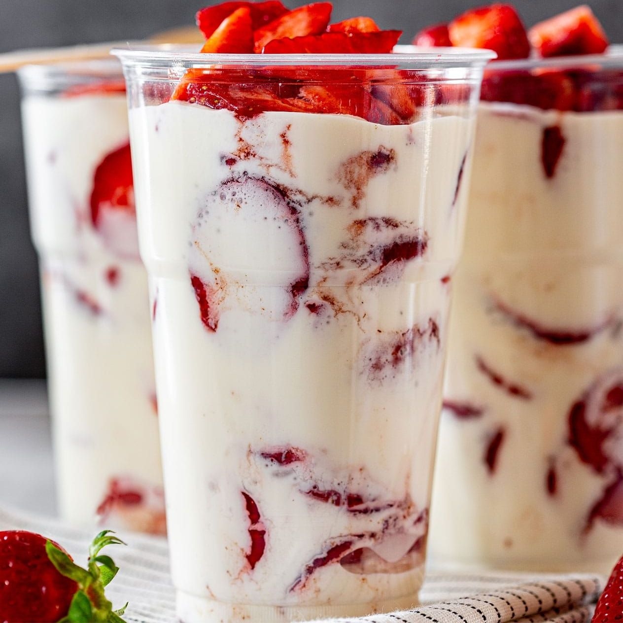 Fresas con Crema Sencillas