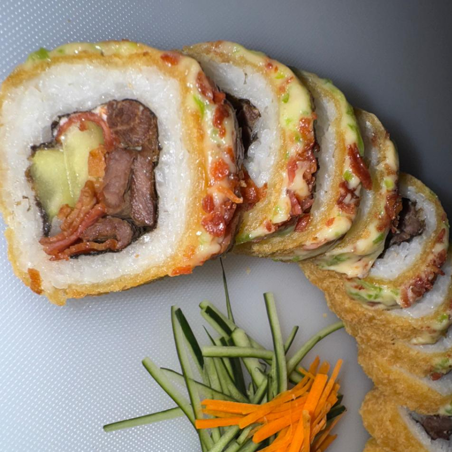 Kani roll + serranito