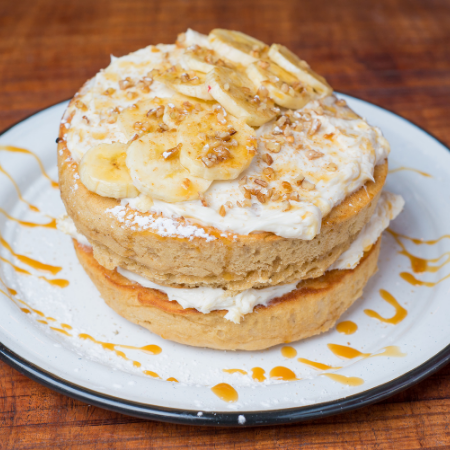 Banana Pecan Pancakes