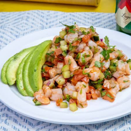 Orden de Ceviche de Camarón cocido
