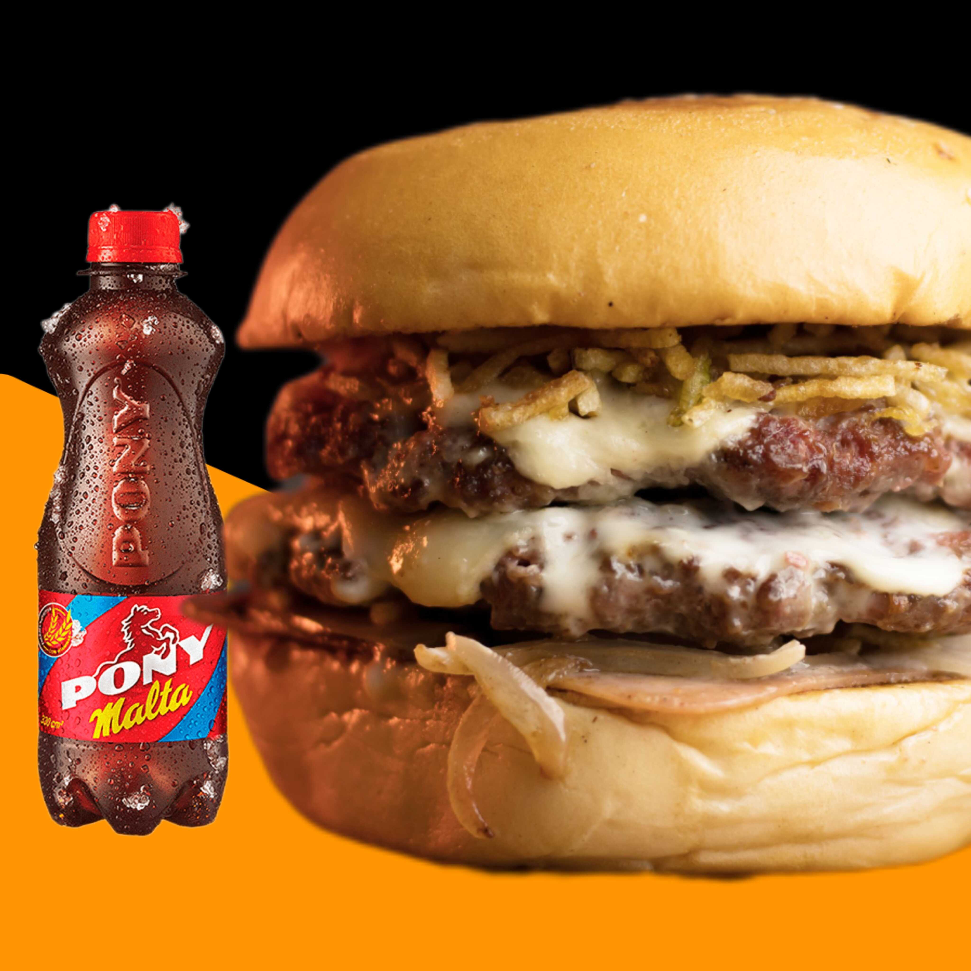 COMBO BURGER DOBLE CARNE 100% RES+ GASEOSA⭐