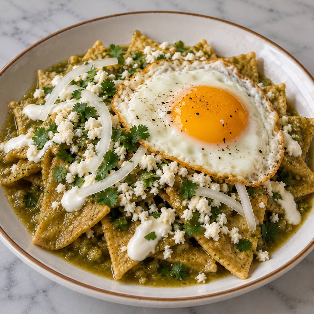 Chilaquiles con Huevo