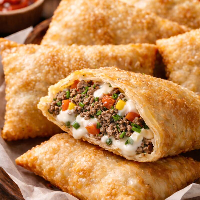 Carne suculenta + requeijão cremoso