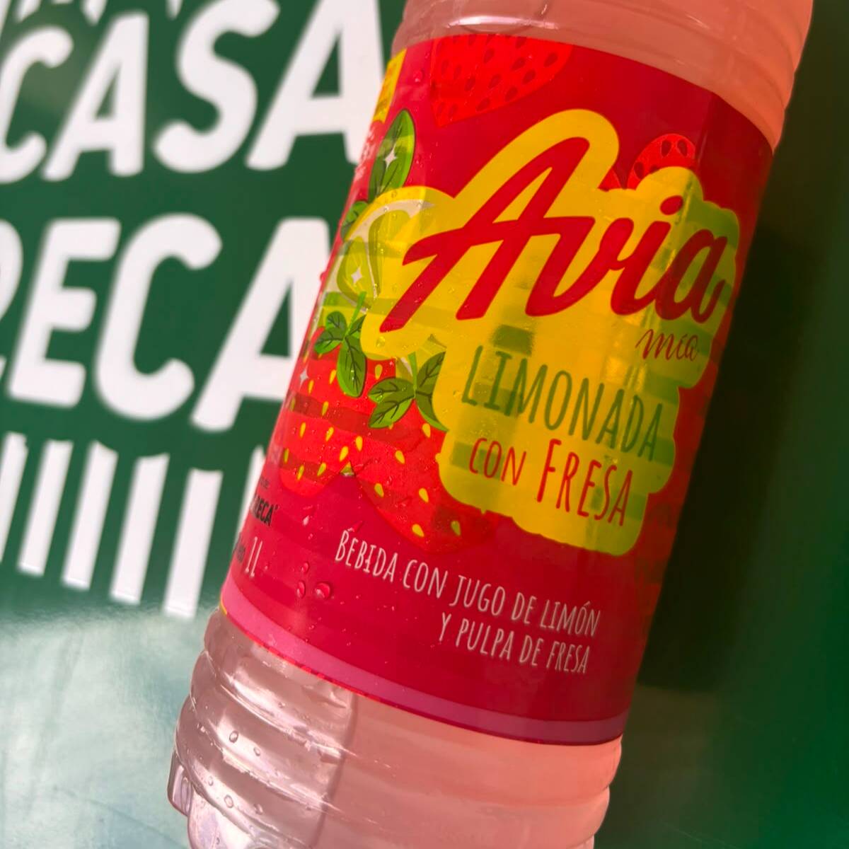 1L AVIA LIMONADA CON FRESA