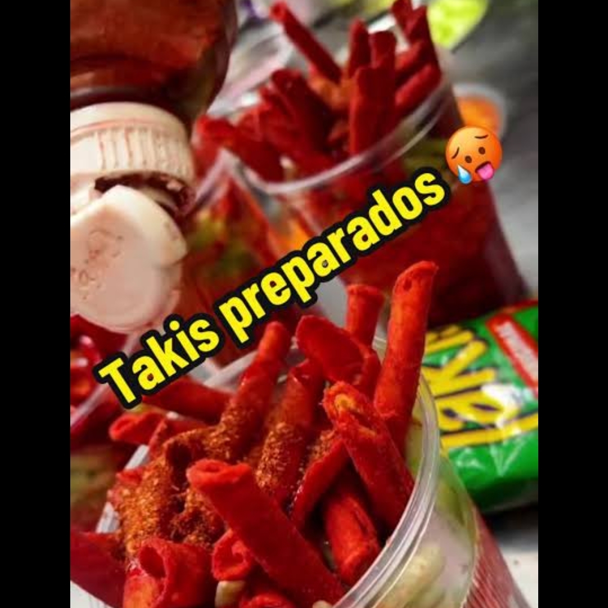 VASO DE TAKIS PREPARADO CON PEPINO