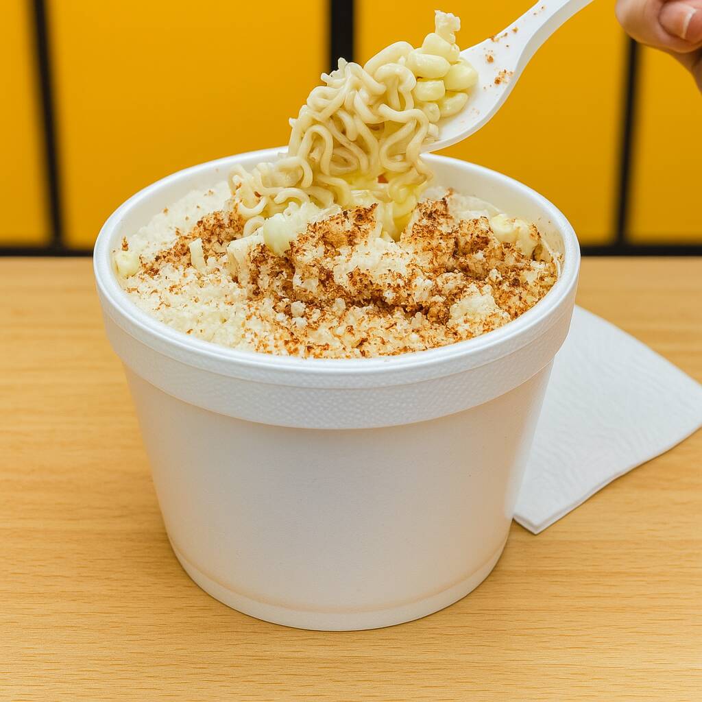 Sopa Maruchan con Esquite