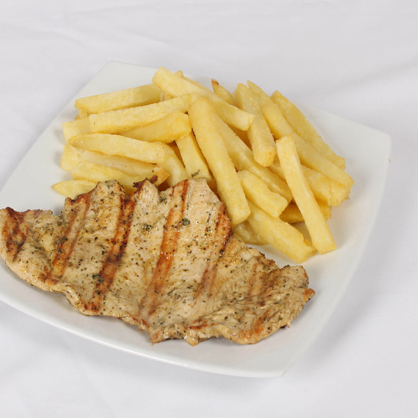 POLLO A LA PLANCHA + CREMAS