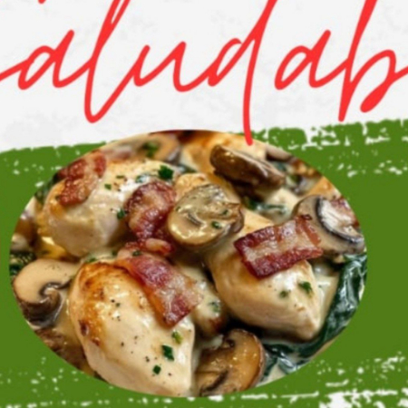 Pechuga de pollo a la crema de champiñones