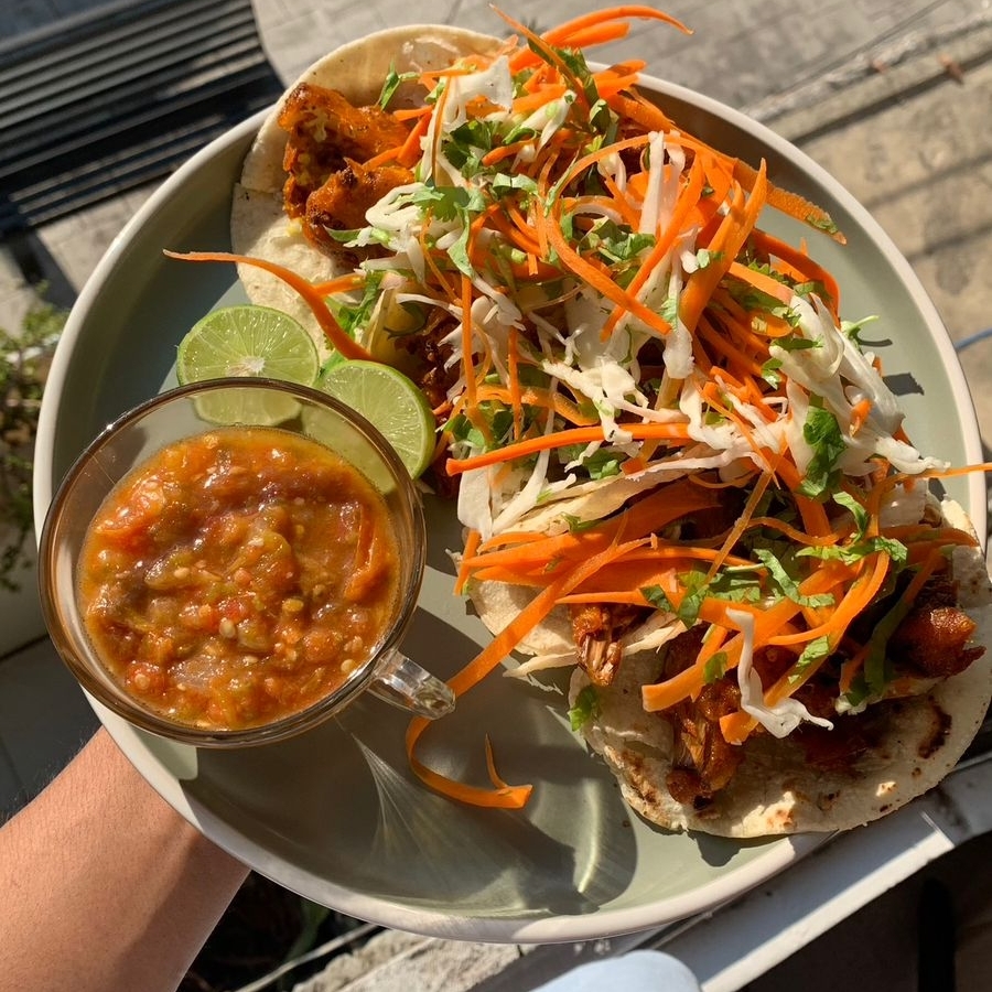 Tacos Baja de Pescado Vegano Coliflor