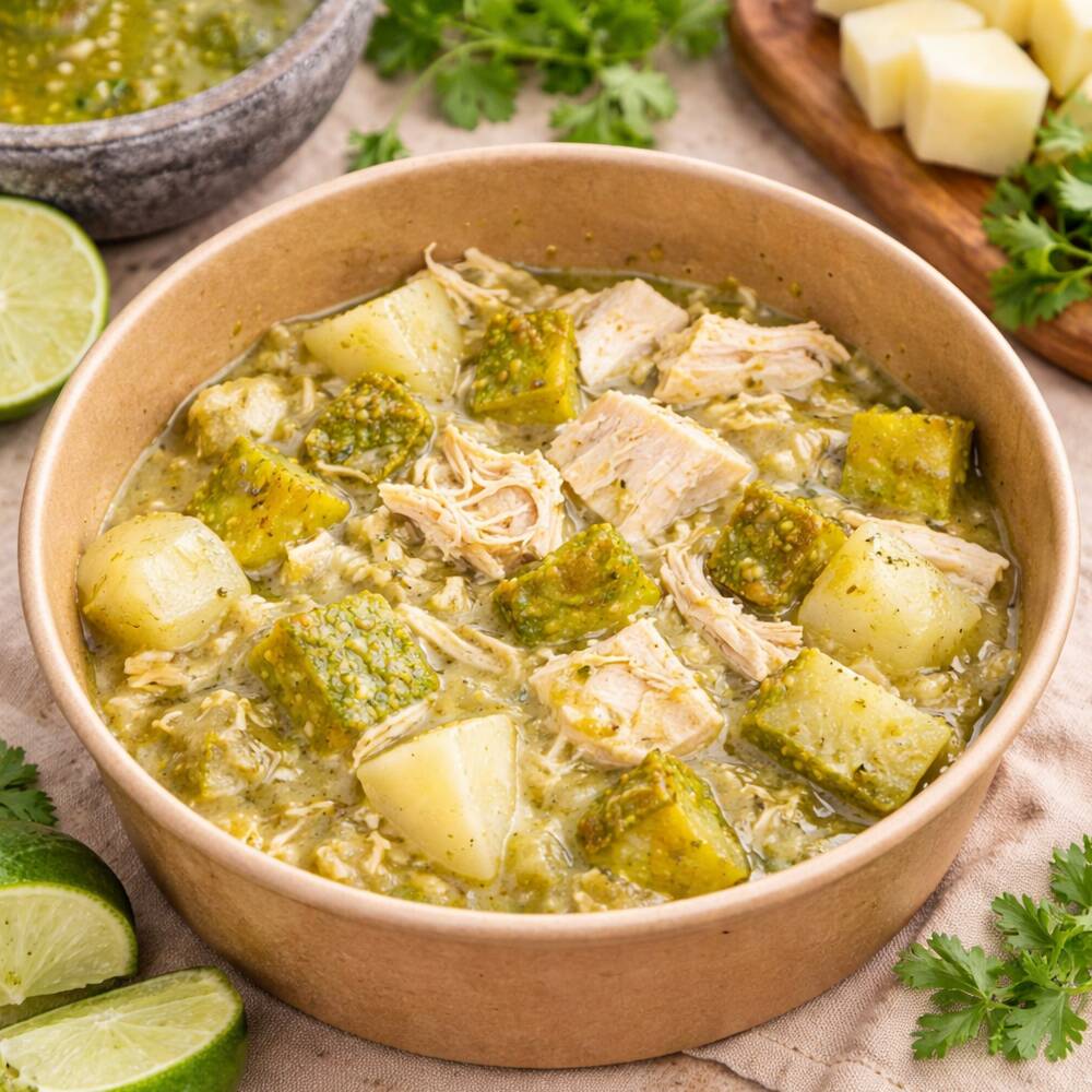 Pollo Casero en Salsa Verde