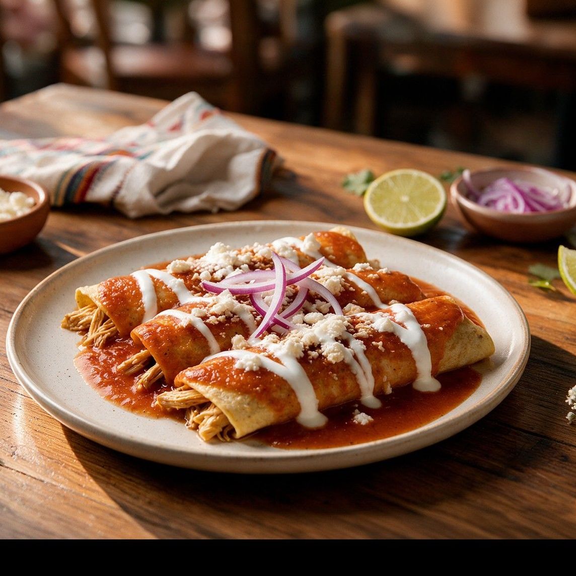 Enchiladas rojas