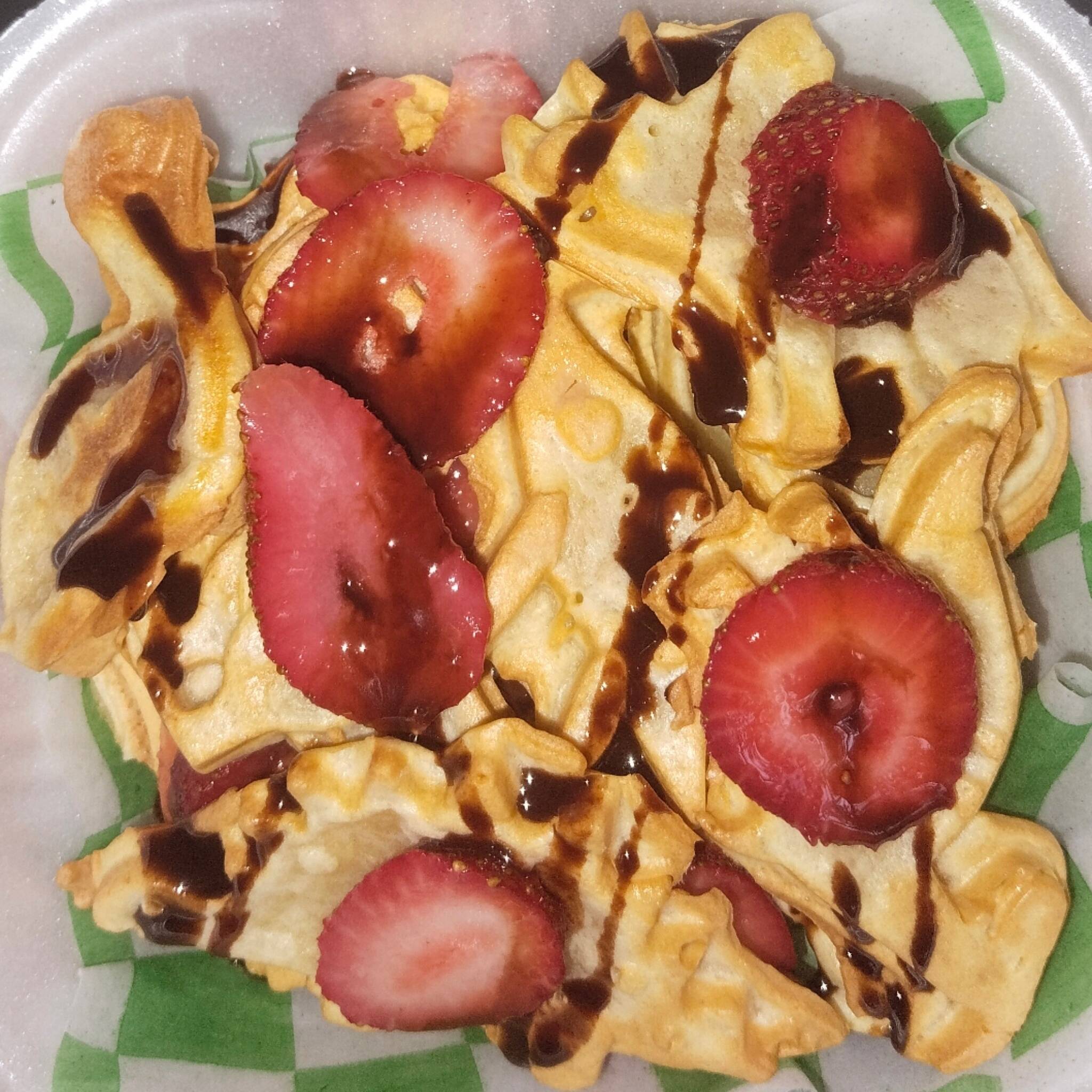 Waffle Dinosaurio 2 Ingredientes
