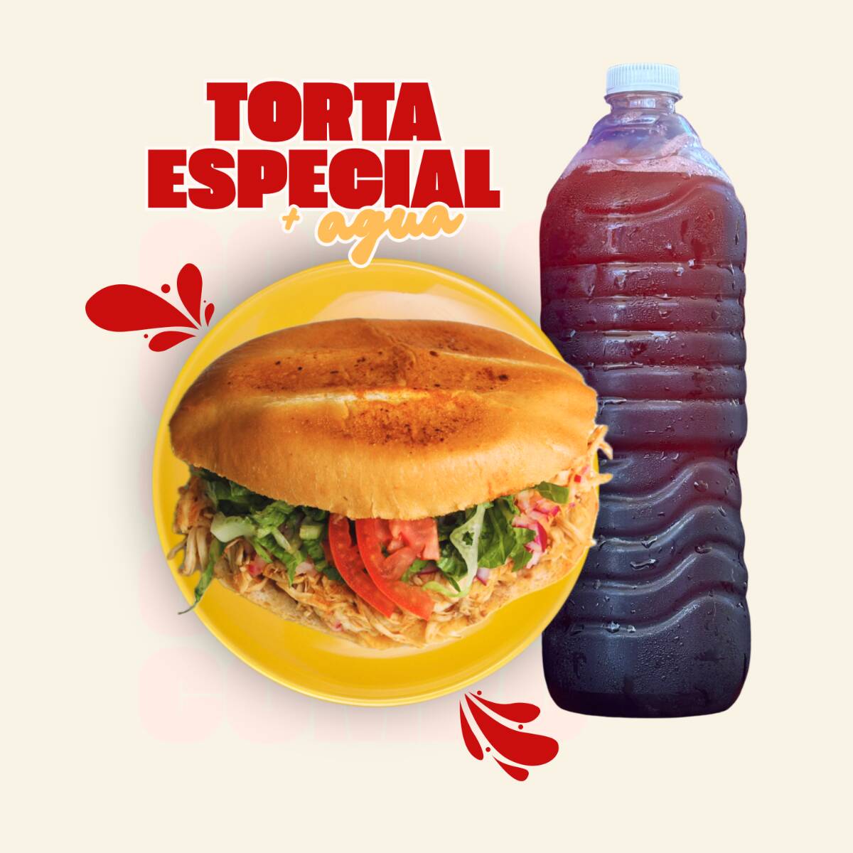 COMBO TORTA ESPECIAL Y AGUA