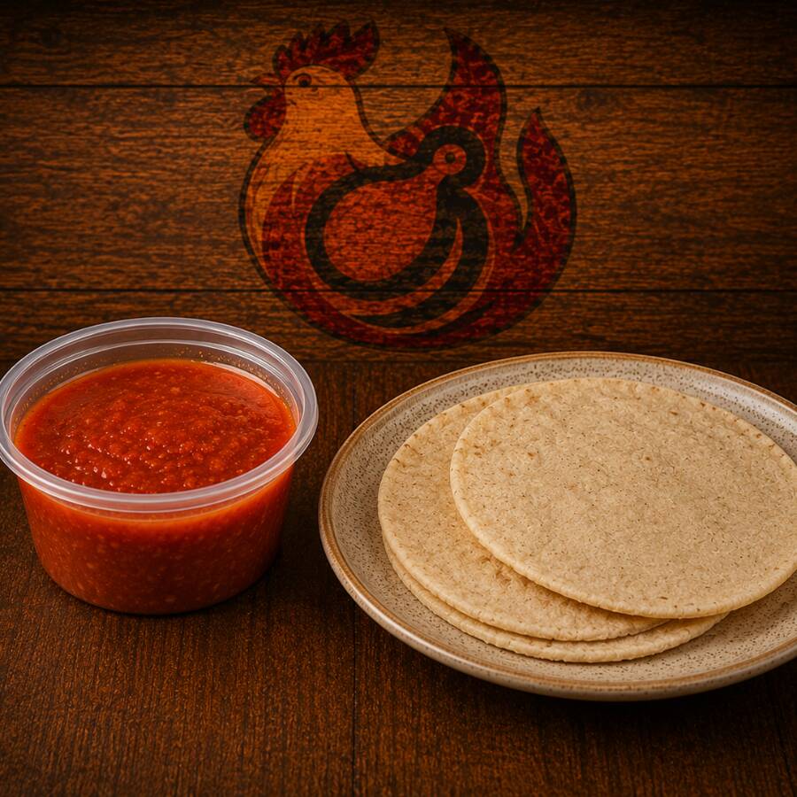 Salsa Careño y Tortillas