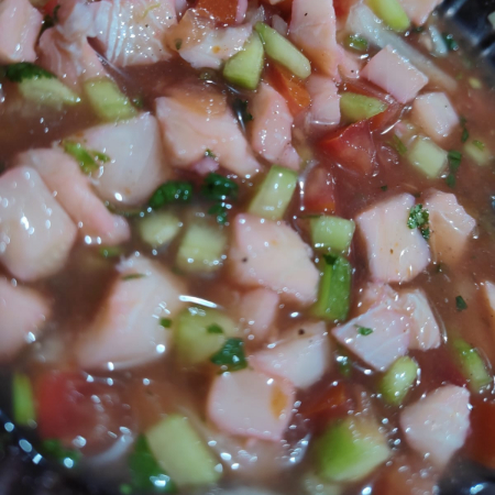 1/2 Litro de Ceviche de Pescado