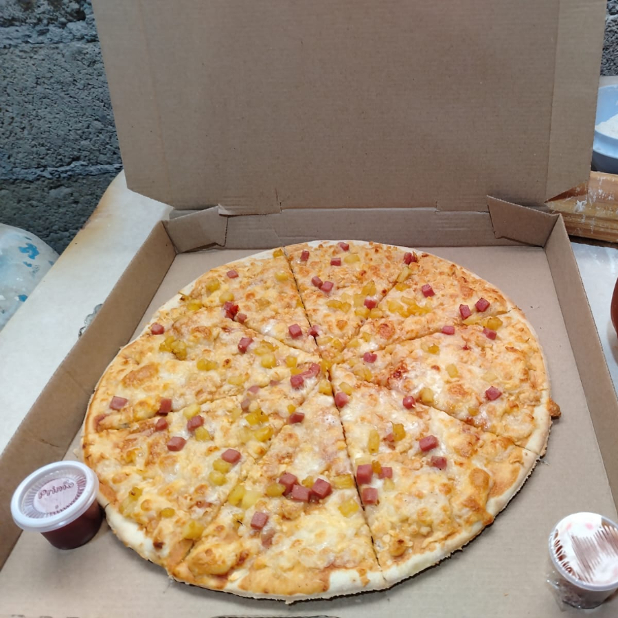 1 pizza fam. hawaiana