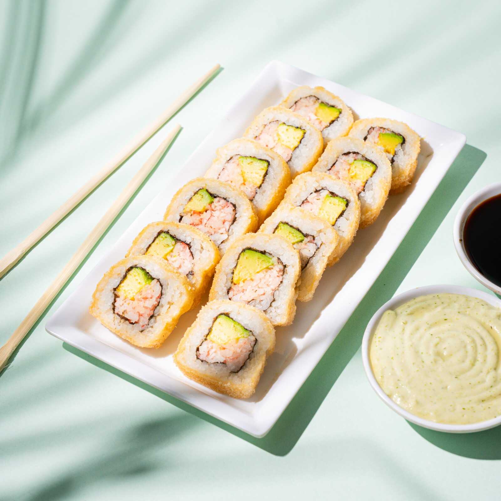 12 Bocados de Sushi Dinamita Tempura