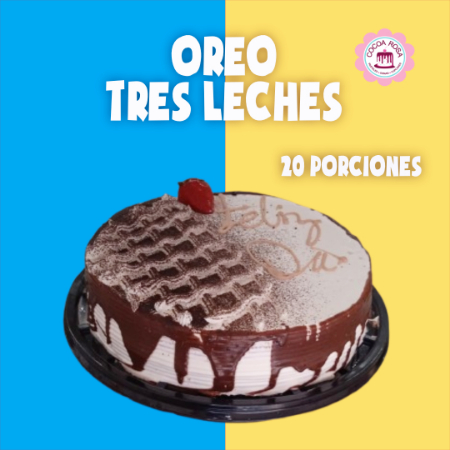 Pastel OREO Tres Leches (20 Porciones)