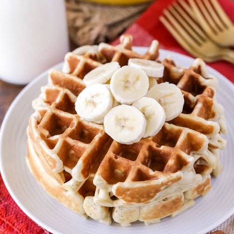 Waffles de Plátano
