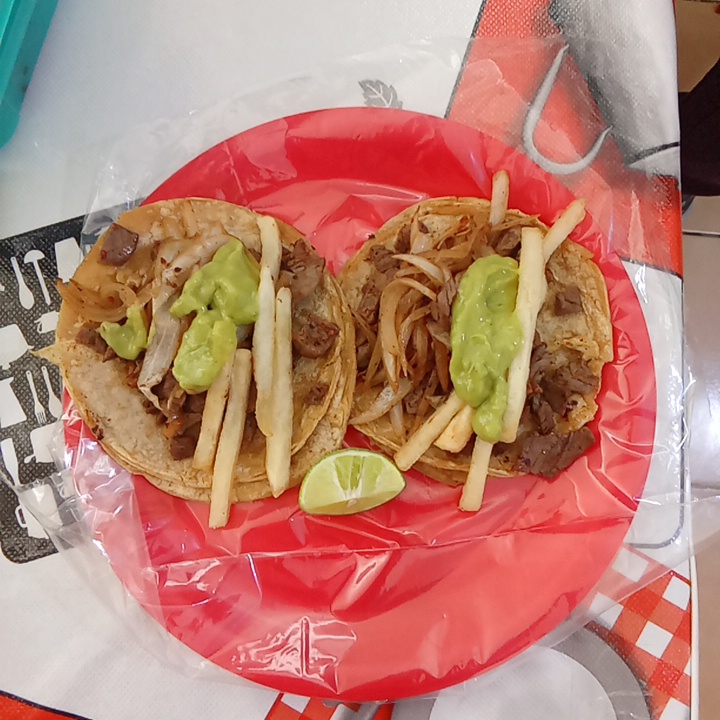 Taco de cecina natural