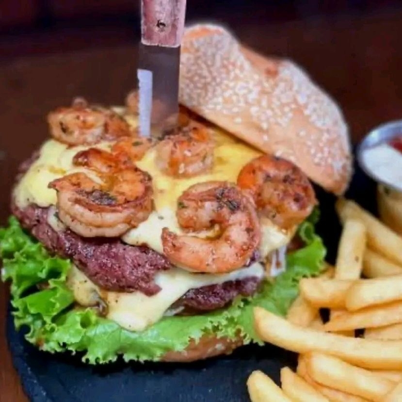 Hamburguesa mar y tierra