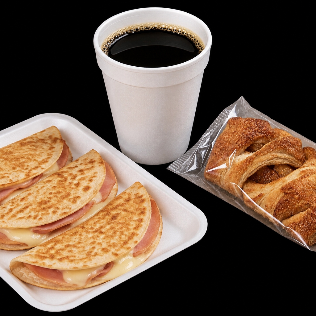 Combo Sincronizadas con Pan Dulce y Cafe