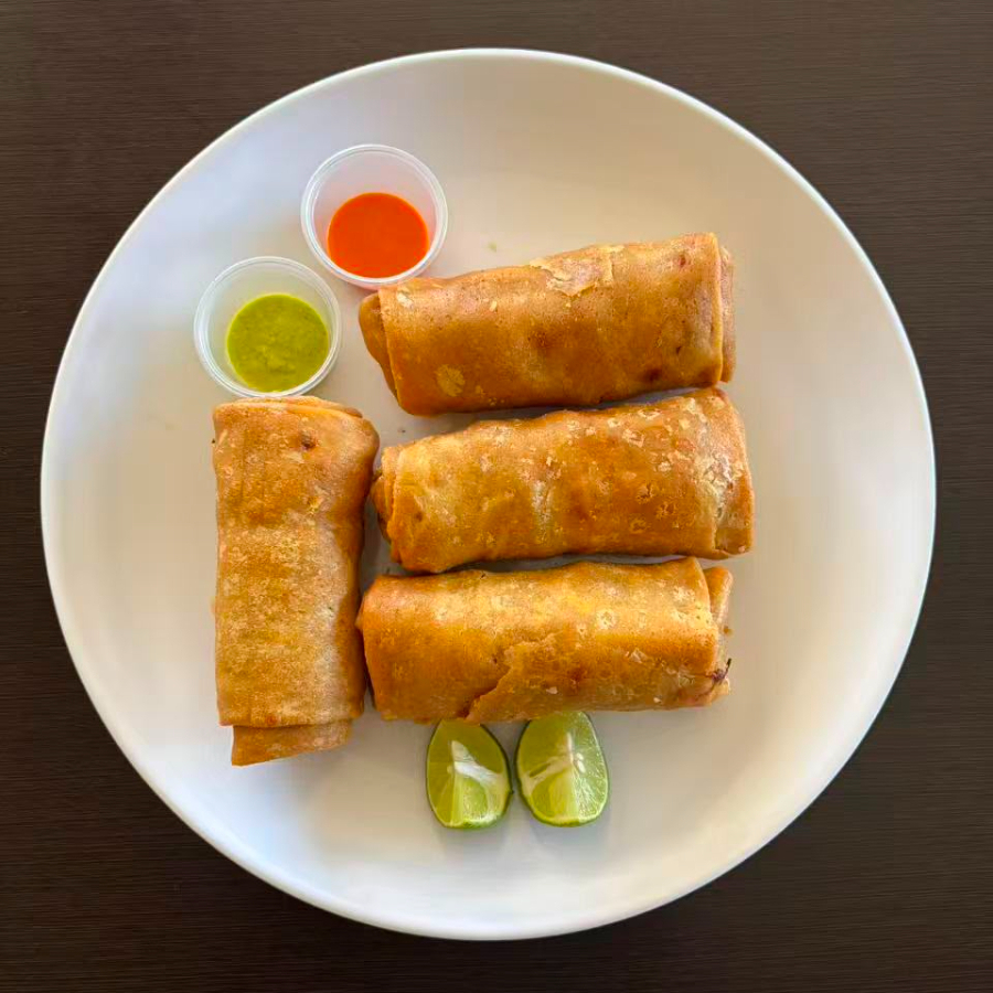 4 Rollos de Camaron con Queso Philadelfia