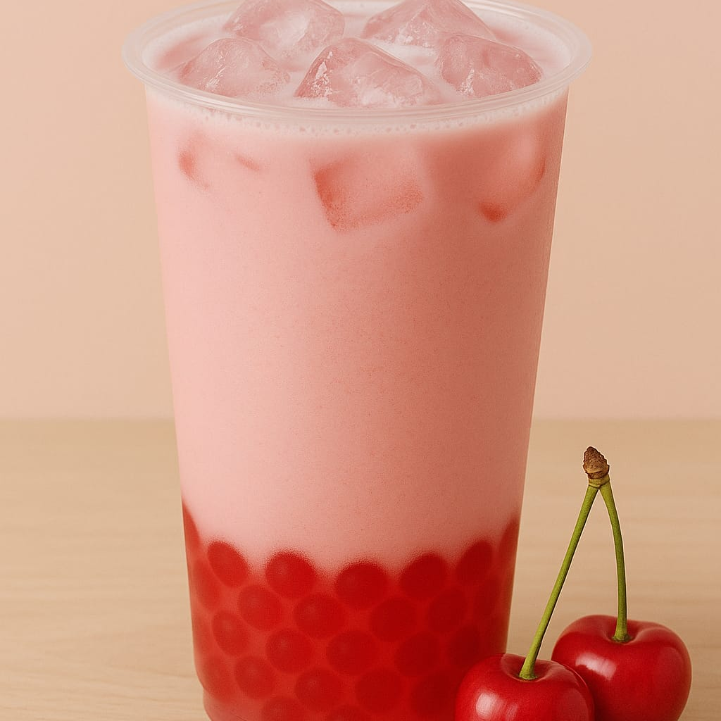 Ice Tea Milk Cereza 16 Oz