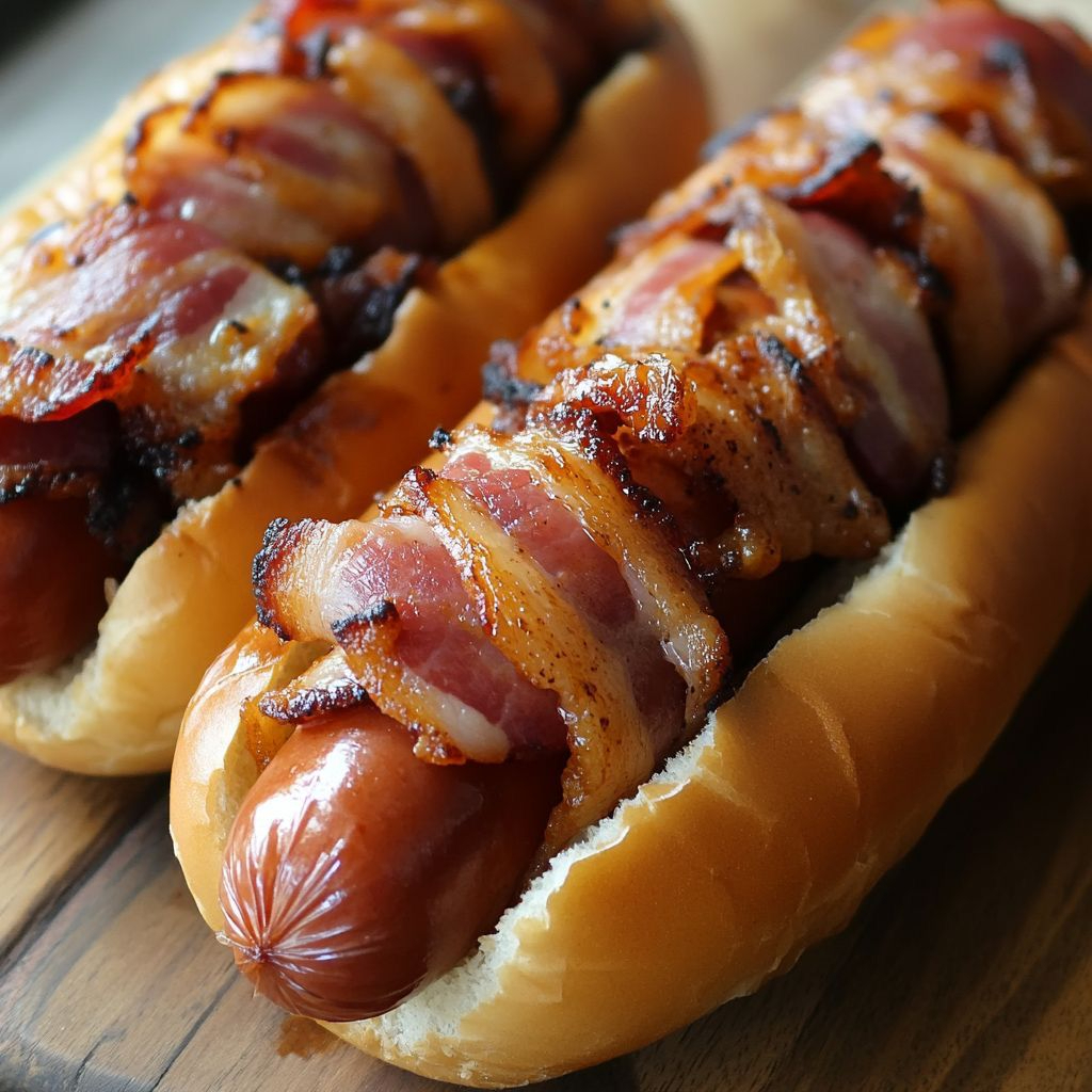 Hot Dog Salchicha con Tocino
