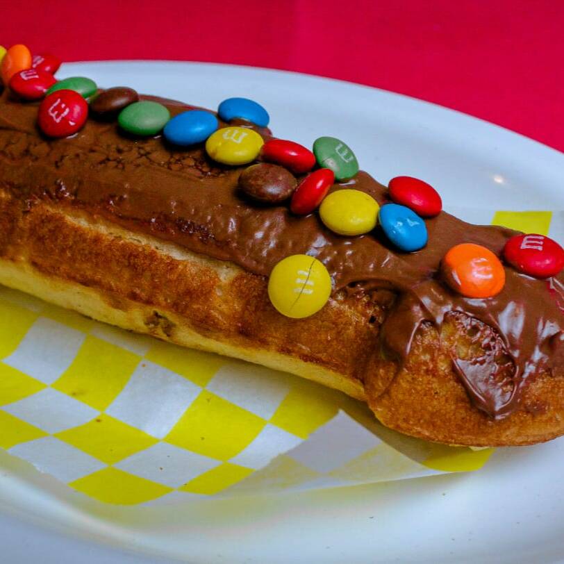 Waffle Relleno de Dulce Nutella