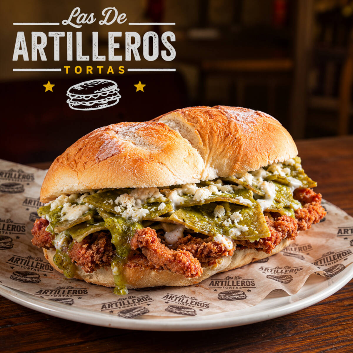Torta Milanesa Chilaquiles Verdes