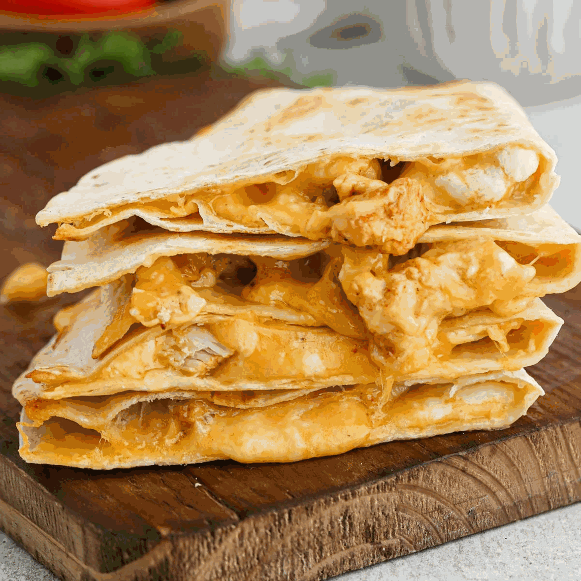 Chicken Quesadilla + 1 Fries + 1 Drink