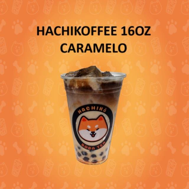 HACHIKOFFEE CARAMEL LATTE 16OZ