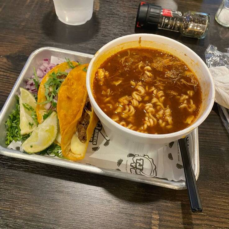 Birriamen & 2 Tacos