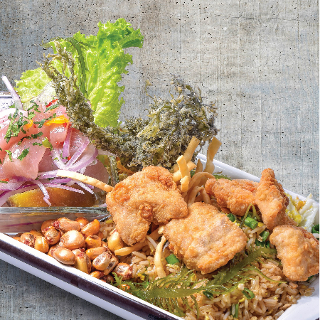 Ceviche y Arroz Chaufa