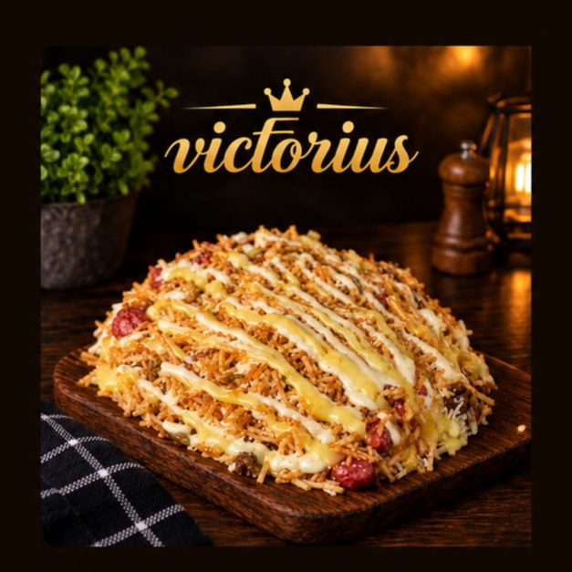 Salchipapa lomito de cerdo