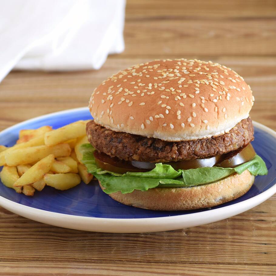Hamburguesa Portobello + Papas + Bebida
