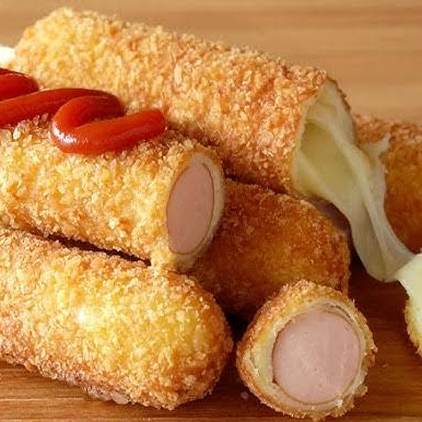 Banderilla Coreana Mixta( Salchicha y Queso)