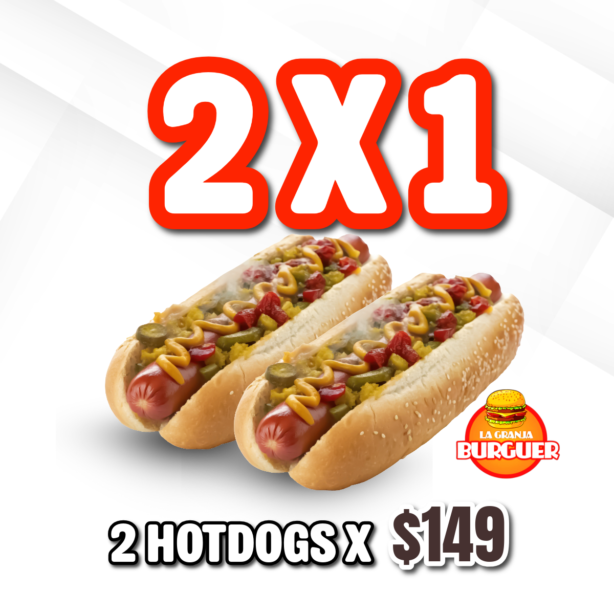 2 X 1 Combo Hotdog
