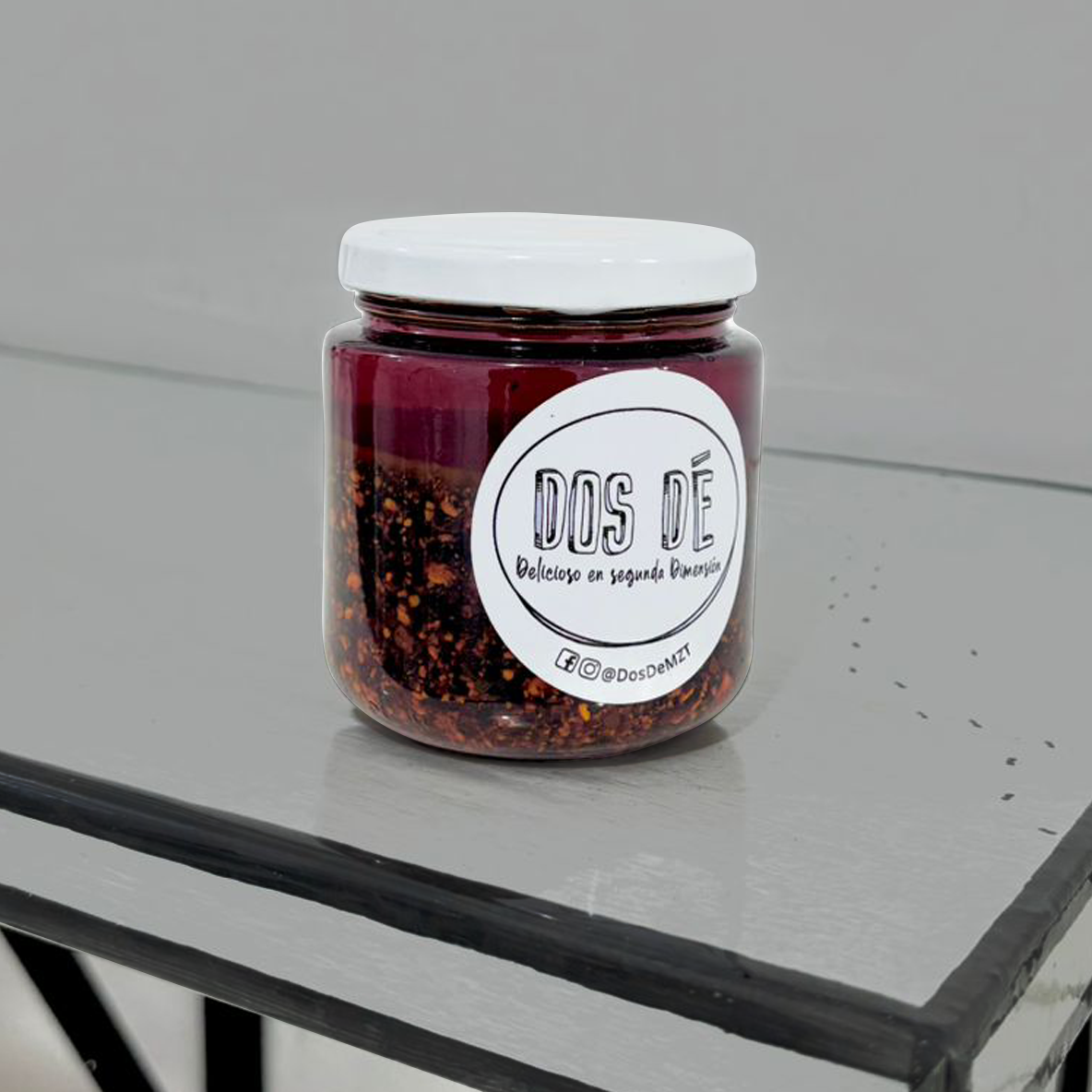 Salsa Macha muy poco picante