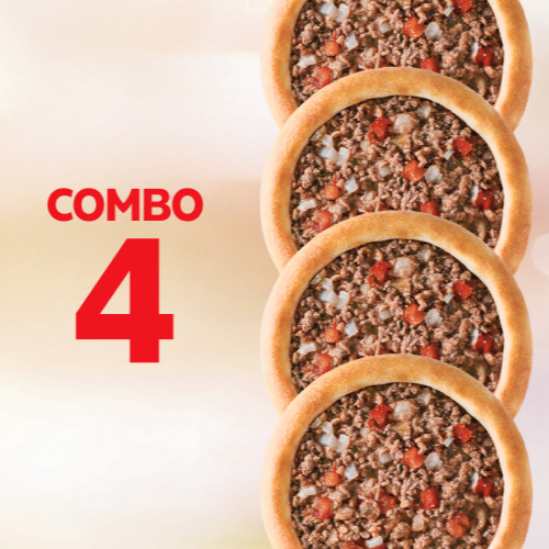 Aproveite a promoção e leve as Bib'sfihas mais amadas do Brasil! Combo 4 Bib'sfihas de Carne por tempo limitado. É só na 99 Food!