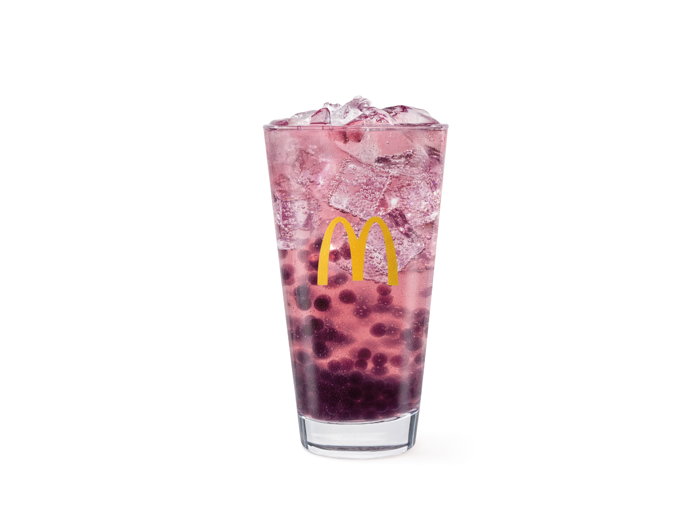 Bebida con perlas de Blueberry
