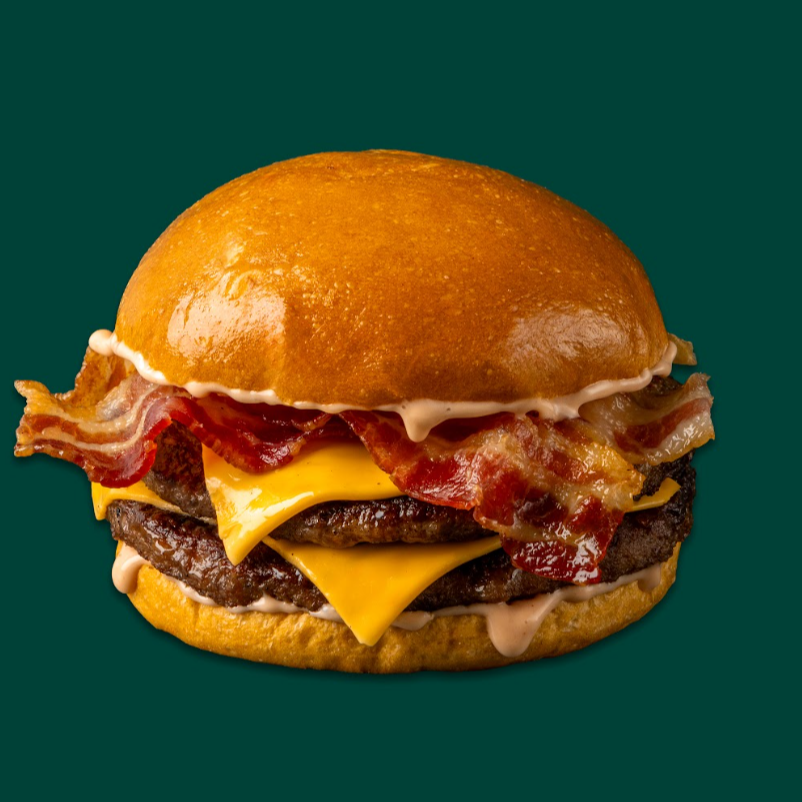 Hamburguesa Doble con Queso y Tocino