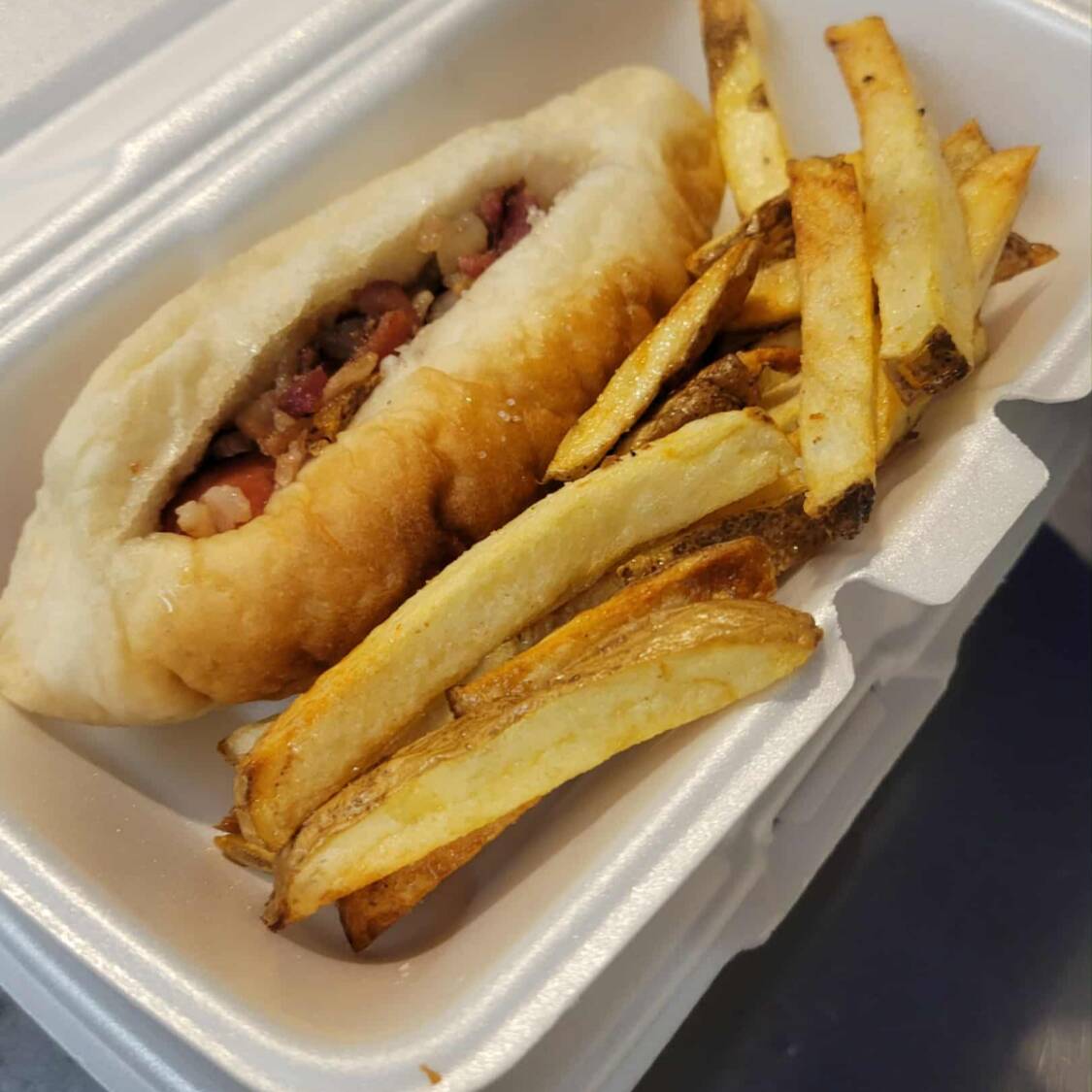 Hotdog con Papas