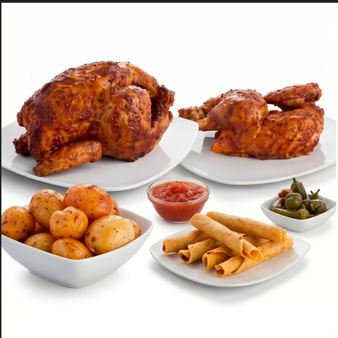 1 Pollos Y Medio, Papas, Flautas y Más
