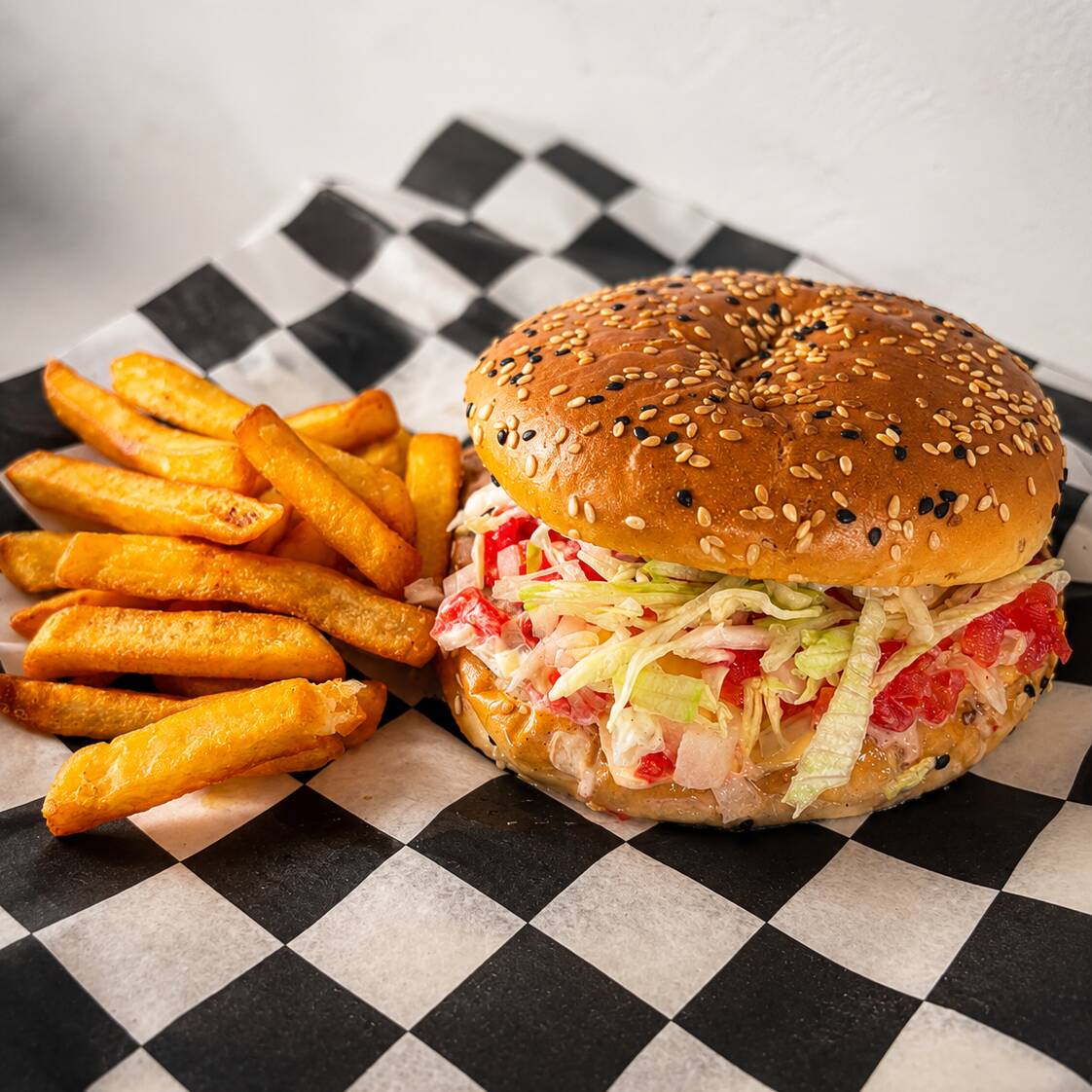 Hamburguesa Con Papas