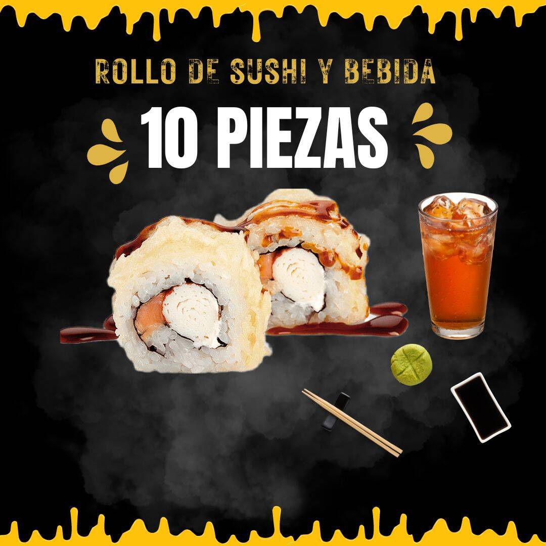 🦐10 PIEZAS CON CAMARONES EMPANIZADOS + TÈ FRIO