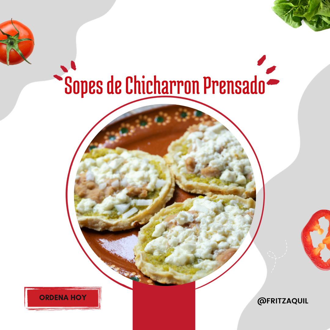 Sopes De Chicharrón Prensado