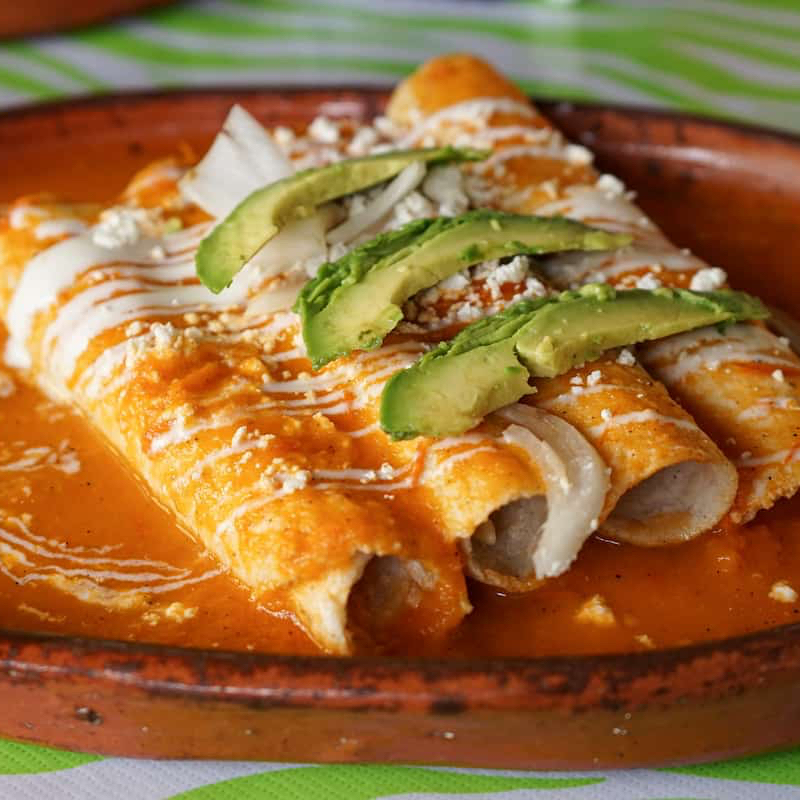 Enchiladas Suizas Rojas