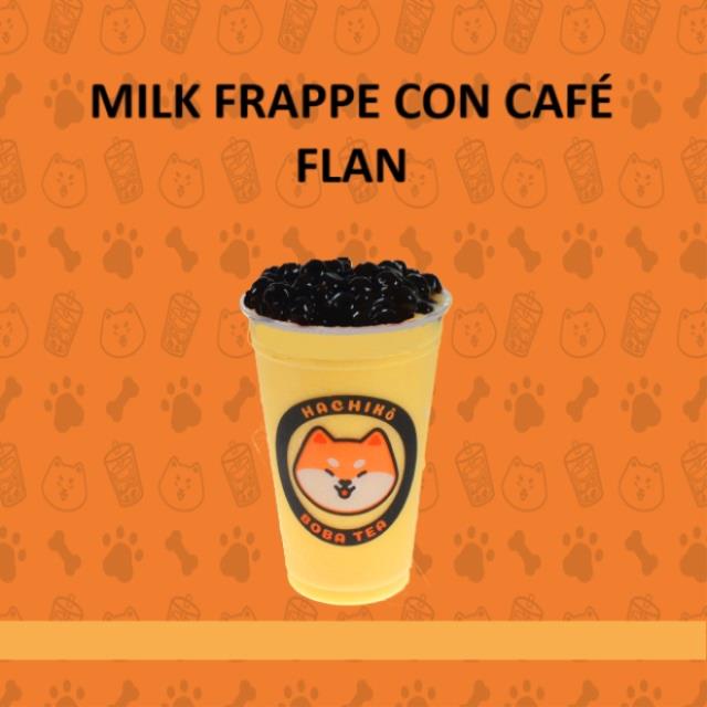 MILK FRAPPE CON CAFÉ FLAN